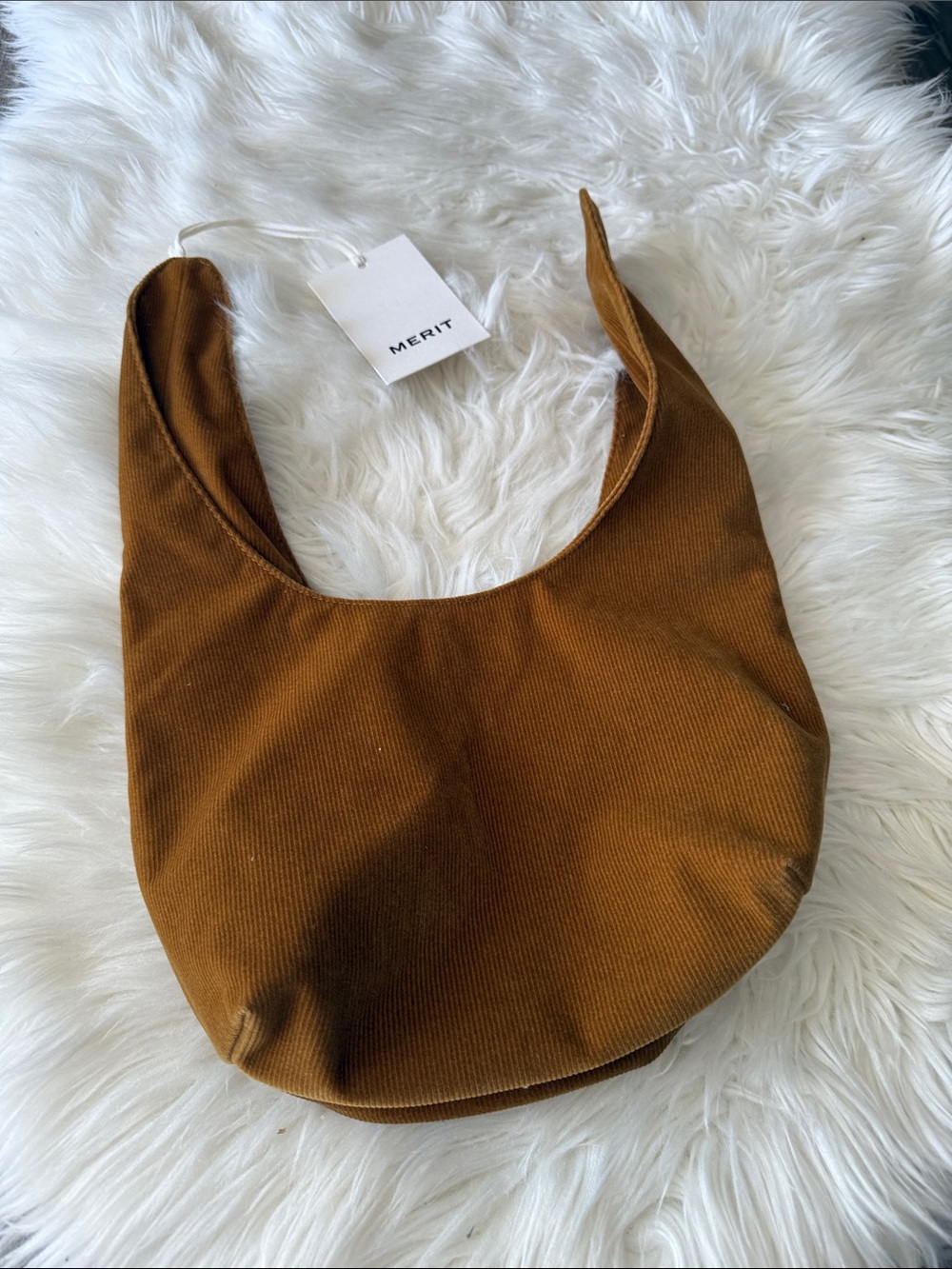 Merit Brown Shoulder Hobo Bag